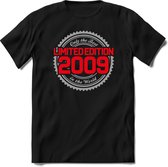 2009 Limited Edition | Feest Kado T-Shirt Heren - Dames | Zilver - Rood | Perfect Verjaardag Cadeau Shirt | Grappige Spreuken - Zinnen - Teksten | Maat XXL