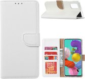 Samsung Galaxy A51 (SM-A515F) - Bookcase Wit - Portefeuille - Magneetsluiting