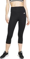 Adidas Designed To Move High-Rise 3-Stripes Sportlegging - Zwart/Wit Dames - Maat L