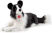 Trudi Puppy Knuffel Hond Border Collie Scott Groot 55 cm - Hoge kwaliteit pluche knuffel - Knuffeldier voor jongens en meisjes - Zwart Wit - 22x33x55 cm maat XL