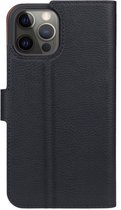 Xqisit Slim Wallet Selection Anti Bac kunststof hoesje voor iPhone 12 en iPhone 12 Pro - zwart