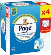 Page - Papier toilette humide frais - 4 x 42 feuilles
