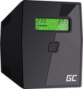 Green Cell® UPS USV ononderbroken stroomvoorziening 600VA (360W) met overspanningsbeveiliging 230V Line-Interactive spanningsregeling AVR USV-installatie USB/RJ11