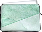 Geschikt voor Apple iPad Air 2022 Tablet Hoes - Green Marble - Designed by Cazy