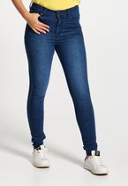 J&JOY - Broek Vrouwen 02 Medium Blue Denim Slim Fit