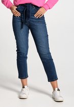 J&JOY - Broek Vrouwen 04 Medium Blue Denim Mom Fit