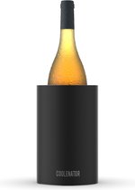 Coolenator champagnekoeler - wijnkoeler - flessenkoeler - met vrieselement - zwart