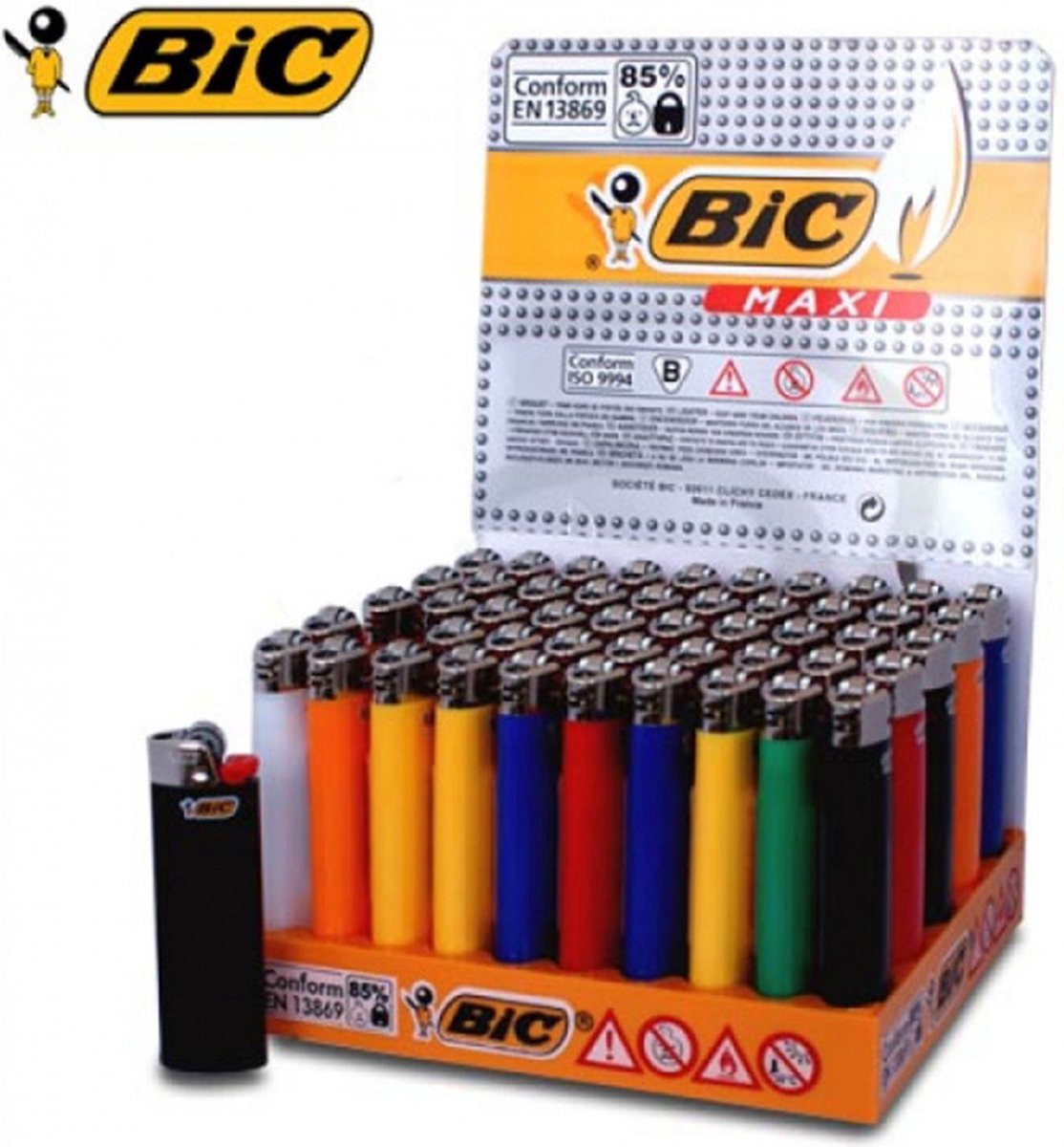 Briquet à briquet BIC briquet maxi J26 Display(50 pièces