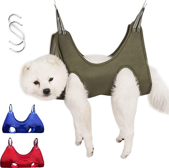 Chats, sac suspendu pour chien pour couper facilement les ongles, bleu taille Medium, sac à linge, coupe-ongles, soins pour animaux de compagnie