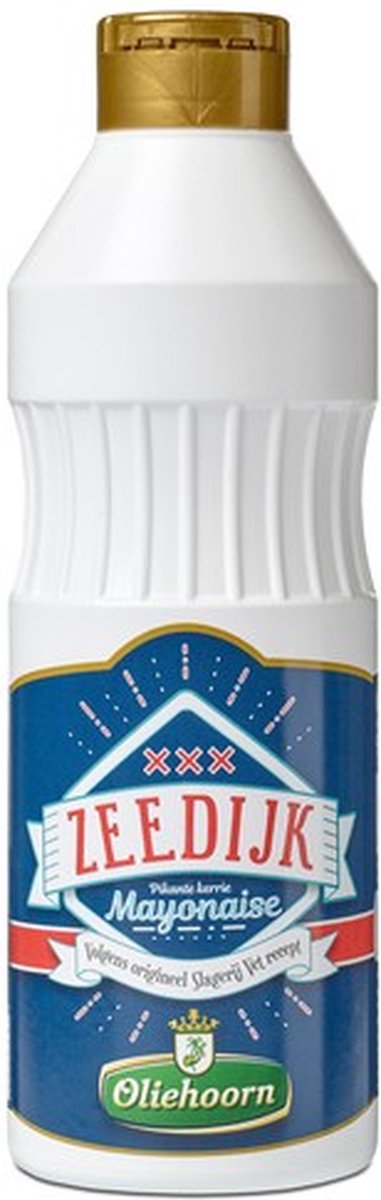 Oliehoorn Zeedijk mayonaise - zoet-pittige kerriemayonaise voor vlees en snacks - 900ml