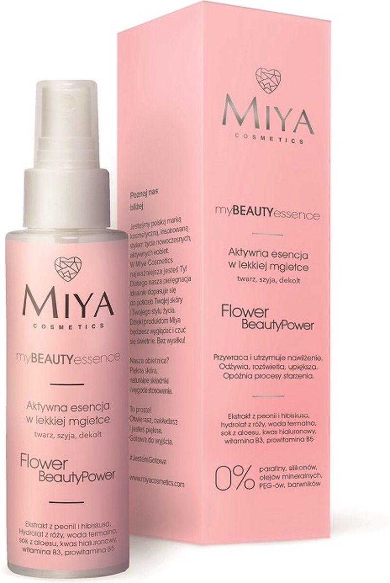 Miya - My Beauty Essence Flower Beauty Power Active Essence In Light Mist Face Neck Décolletage 100Ml