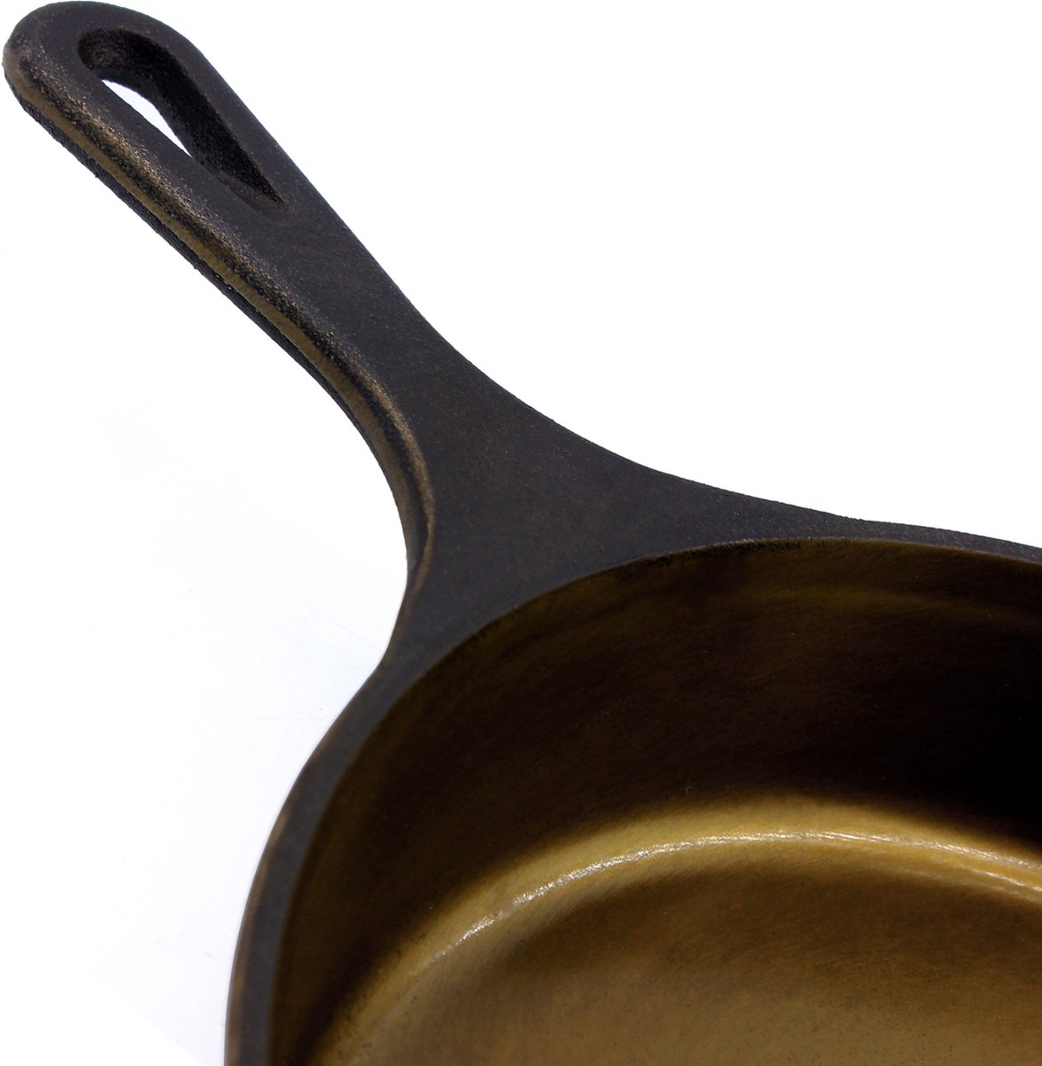 Koock Amsterdam® Skillet gepolijst gietijzer - koekenpan - geschikt voor alle warmtebronnen incl. BBQ en inductie