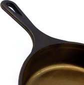 Koock Amsterdam® Skillet gepolijst gietijzer - koekenpan - PFAS vrij - geschikt voor alle warmtebronnen incl. BBQ en inductie