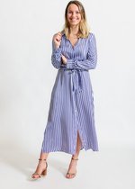 J&JOY - Jurk Vrouwen 05 Bahia Blue Stripes