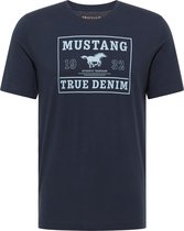 Mustang T-shirt donkerblauw - maat L