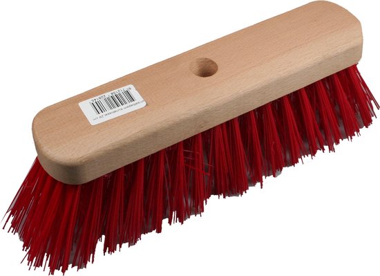 Benson Straatbezem - Kunststof Haren - 29 cm - Rood - 6 Rijen - Exclusief Steel van Benson — afbeelding 2