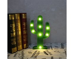 Cactus Lamp op Batterijen Kindernachtlampen Bureaulamp Kinderkamer
