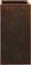 Plantenwinkel Ter Steege Static Square M 37x37x75 cm hoge plantenbak roest