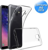 Samsung A6 Hoesje Transparant Siliconen 2018 Versie - Samsung Galaxy A6 Case - Samsung A6 Hoes - Transparant