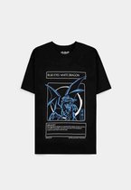 YuGiOh! Heren Tshirt -XL- Blue Eye's White Dragon Zwart