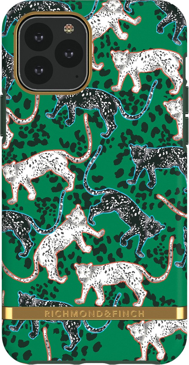 Richmond & Finch Green Leopards stevig kunststof hoesje voor iPhone 11 Pro Max - groen