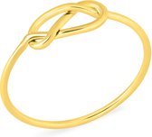 Goud Plated Ring met Knoop