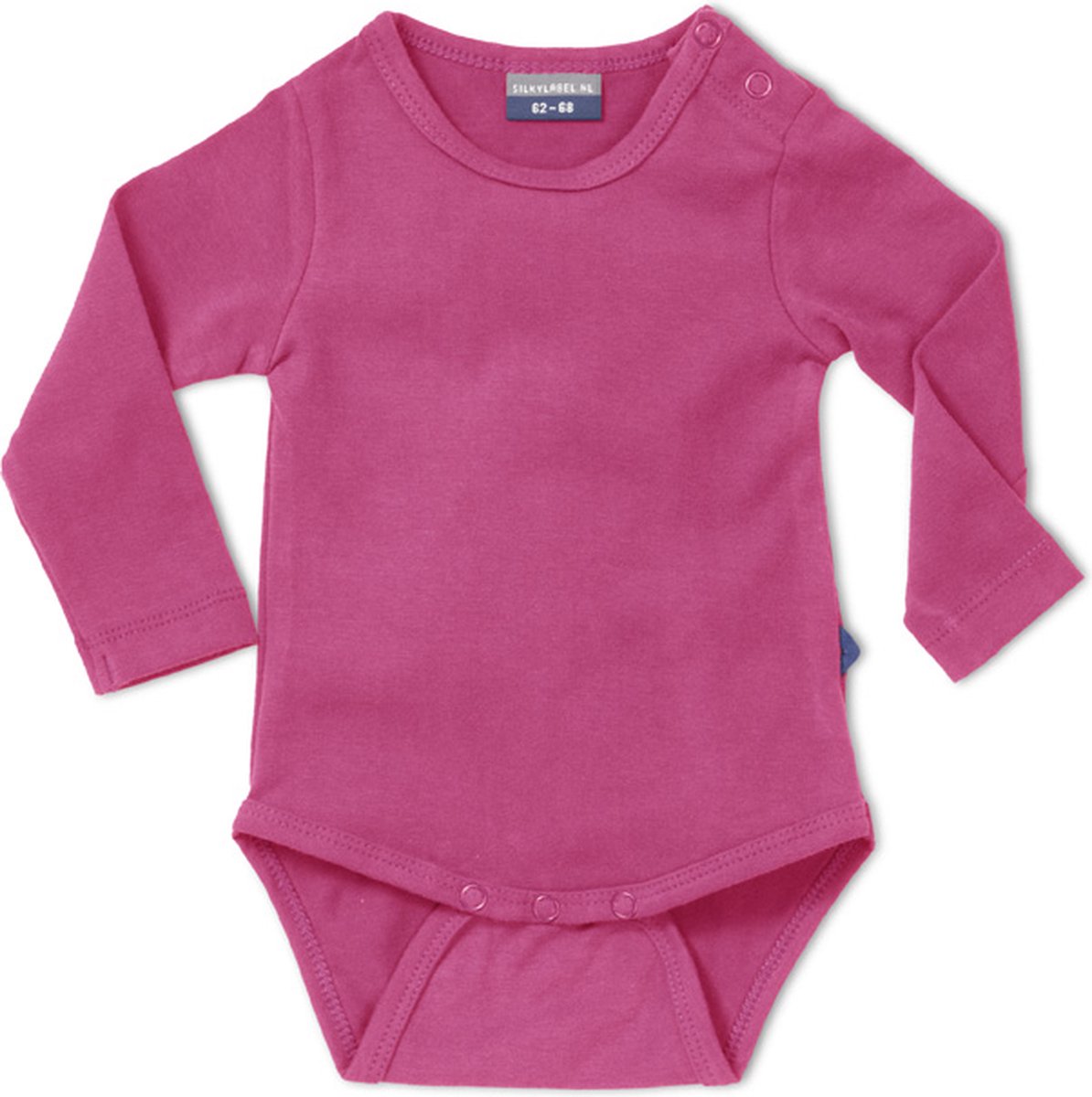 Silky Label romper supreme pink - lange mouw - maat 86/92 - roze