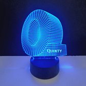 3D LED Lamp - Letter Met Naam - Quinty