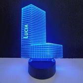 3D LED Lamp - Letter Met Naam - Lucia