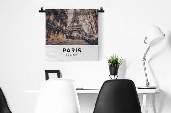 Tapisserie - Tapisserie - Paris - France - Tour Eiffel - 60x60 cm - Tapisserie