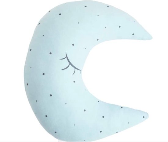 Effiki - Maan Voedingskussen XXL Licht Blauw - 42 x 35 cm