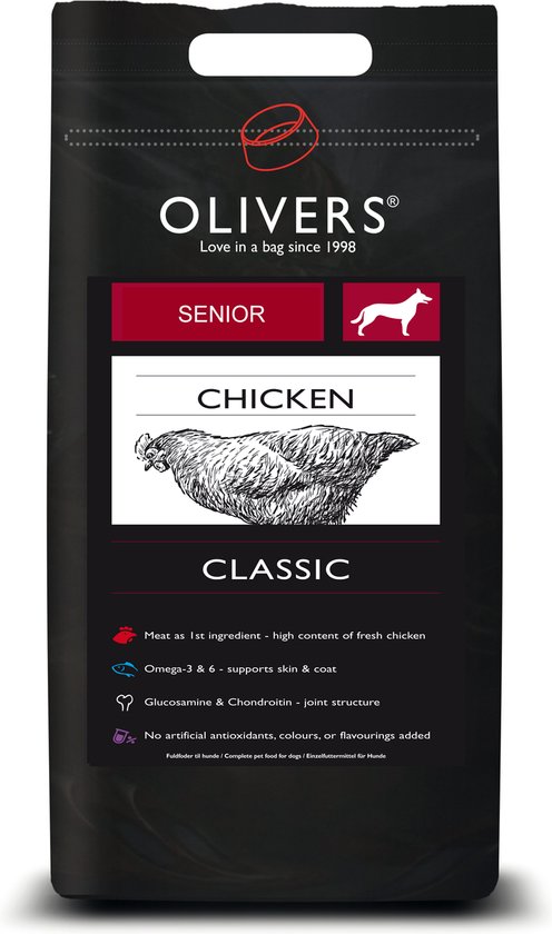 Olivers Kip Classic Senior Hond Medium 12 kg