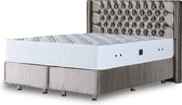 Bedden Amsterdam B.V. - Opberg Boxspring Diva Deluxe - 2x opbergboxen - 2jaar garantie - inclusief Luxe micropocket Koudschuim Matras 160x200