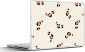 Laptop sticker - 11.6 inch - Panter - Pastel - Dieren - Patronen - 30x21cm - Laptopstickers - Laptop skin - Cover