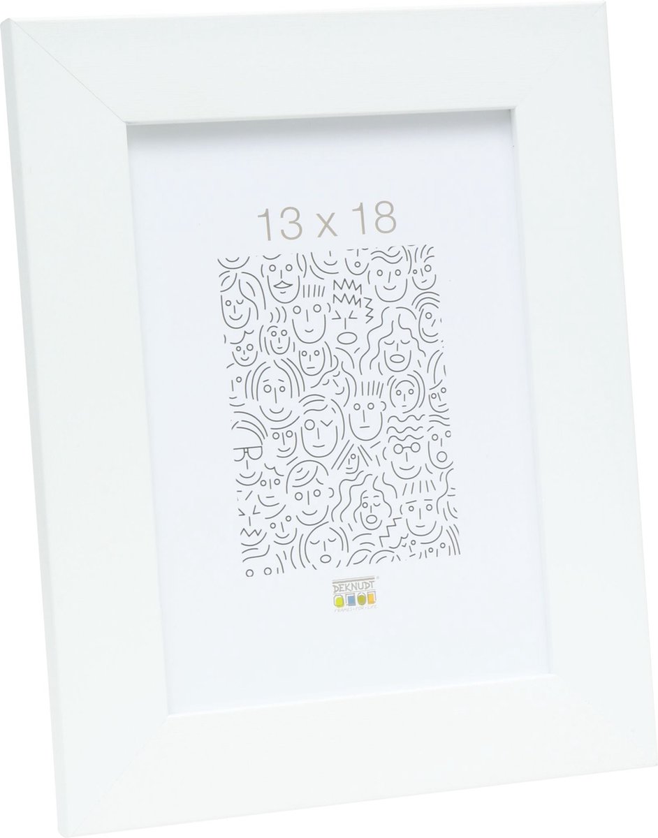 Deknudt Frames fotolijst S42PH1 - tijdloos wit - voor foto 13x18 cm spierwit
