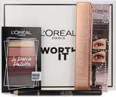 L'Oréal Worth It Mascara + Eyepencil + Eyeshadow Gift set - Paradise Extatic Mascara Black + 101 Midnight Black + Maximalist