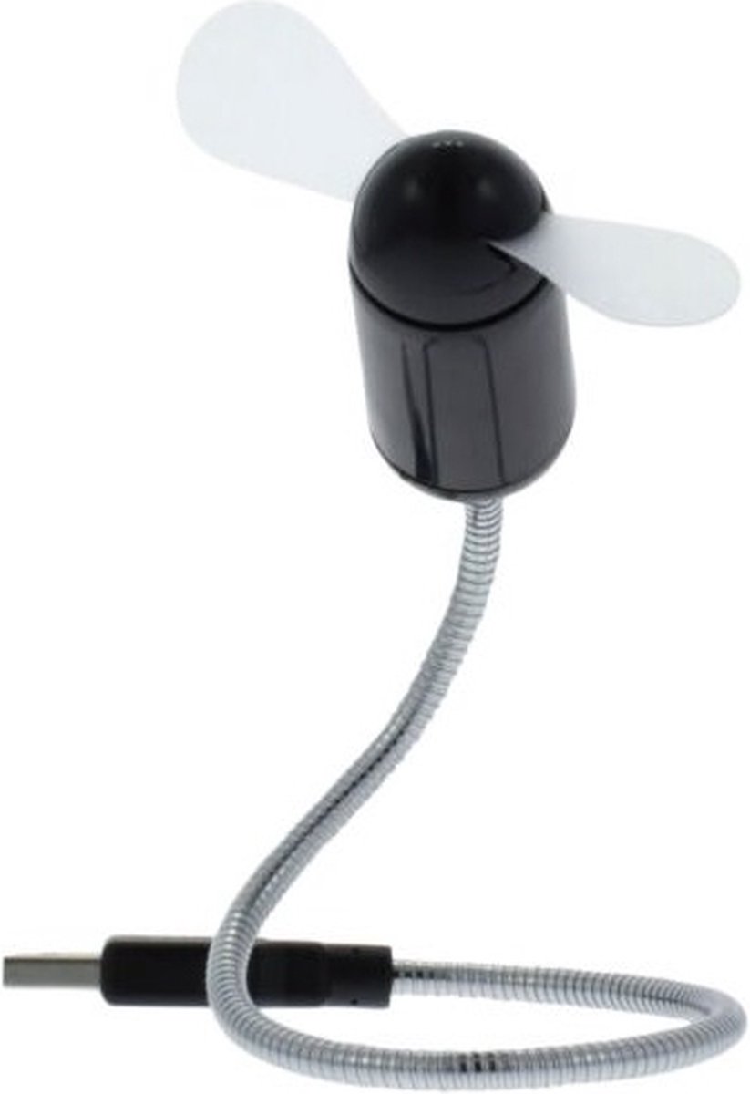 SHI USB Ventilator Flexibel zwart