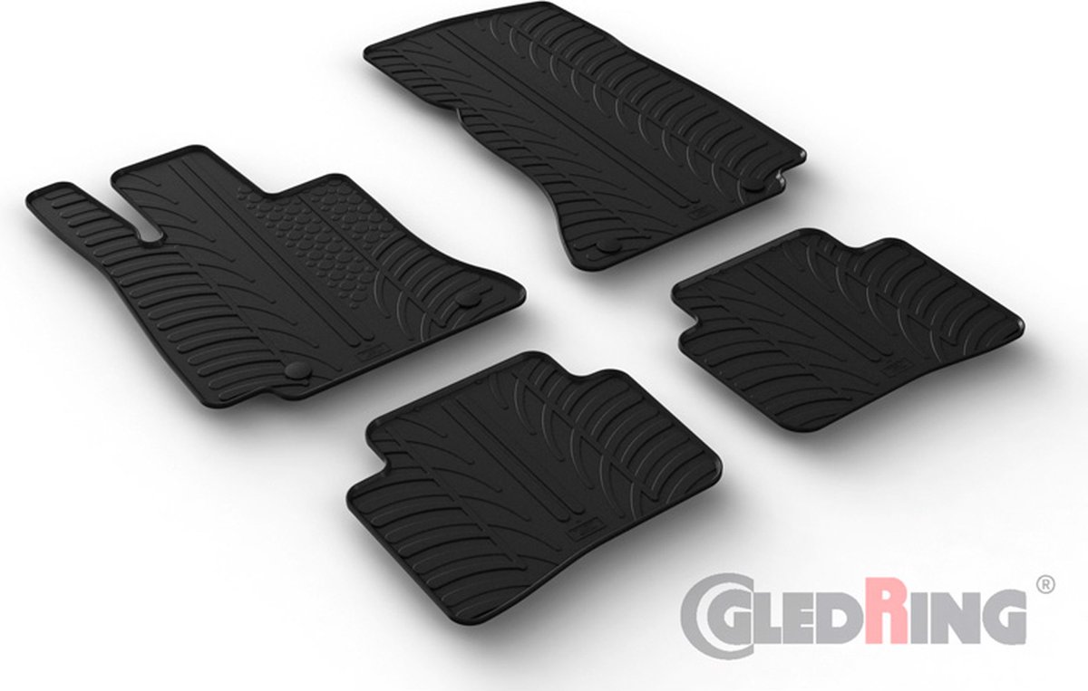 Rubbermatten passend voor Mercedes C-Klasse W206 2021- (T profiel 4-delig montageclips)