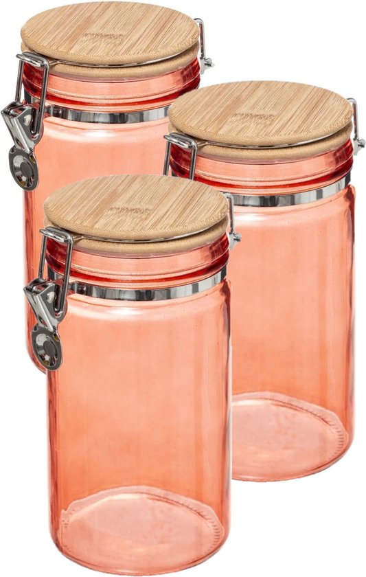 Krumble Voorraadpotten glas - 700 ml per pot - Set van 3 | Leen Bakker