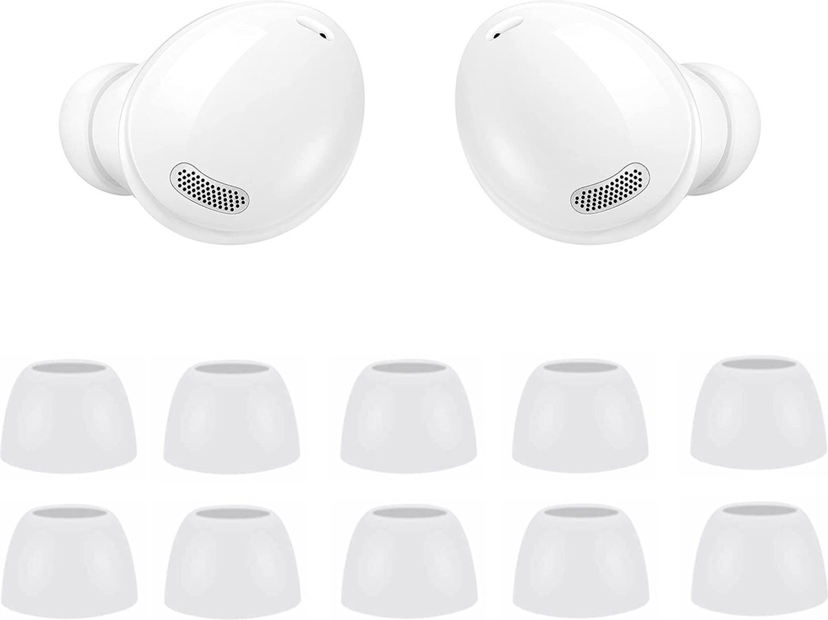 Oordopjes geschikt voor Samsung Galaxy Buds Pro - Samsung Galaxy Buds Pro tips - Samsung Galaxy Buds Pro vervanging tips - 5 paar oordopjes voor Samsung Galaxy Buds Pro - Wit / Small