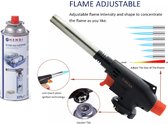 Cyclone Flame Gun Welding Gas Torch Lighter Heating Ignition Butane Camping (930) + Hendi Butane Gas 227G