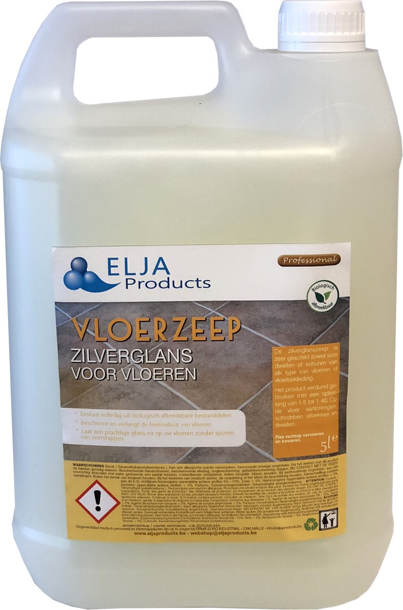 Elja Zilverglans Vloerzeep | 5L