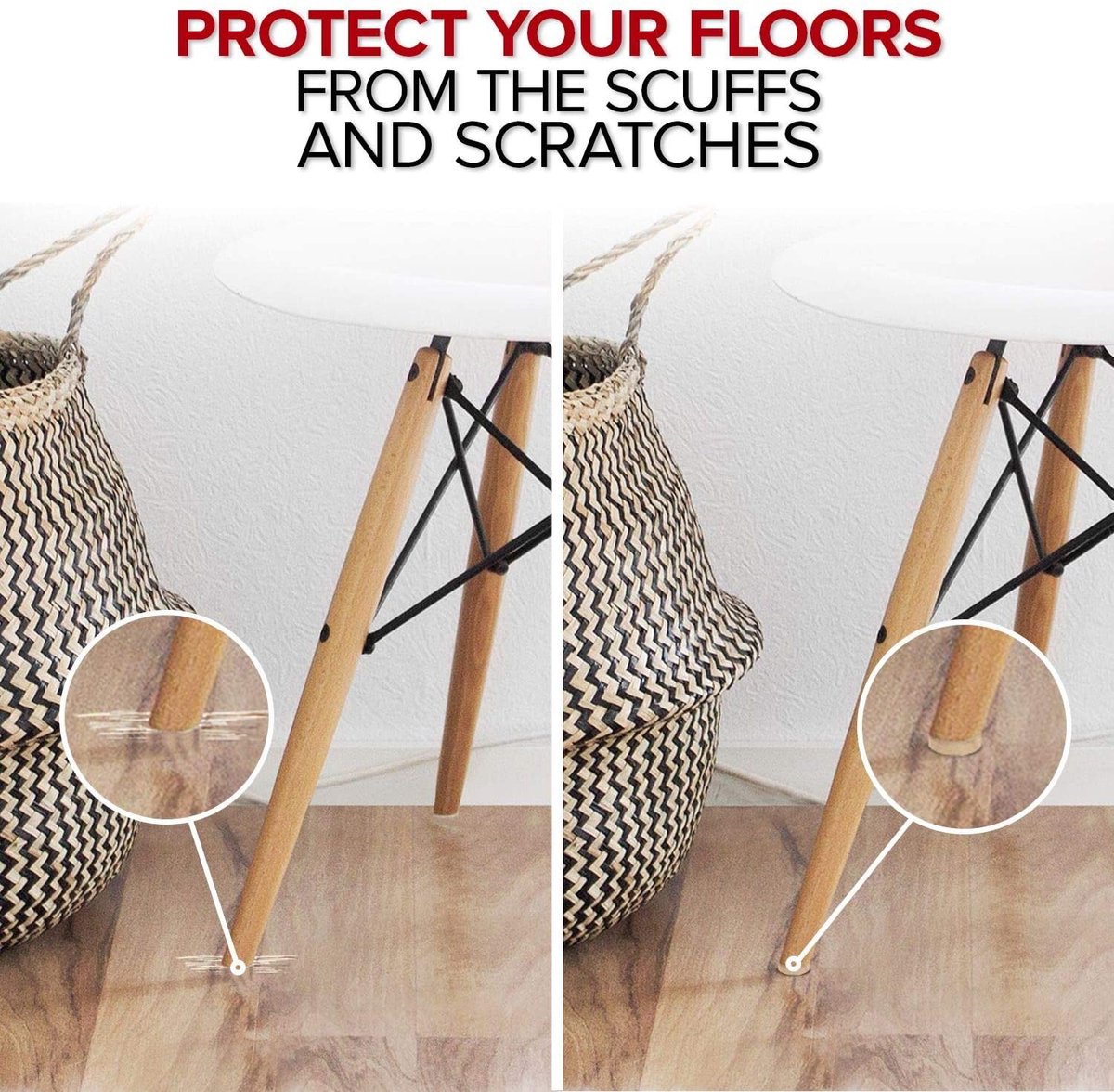 Schroef Op Vilt Pads Door X Protector 24 Stk 20mm Vilten Stoel Voor Hardhouten Vloeren Glijders Beige Vloerbeschermers Meubelpoten Meubel Vloeren 662553226