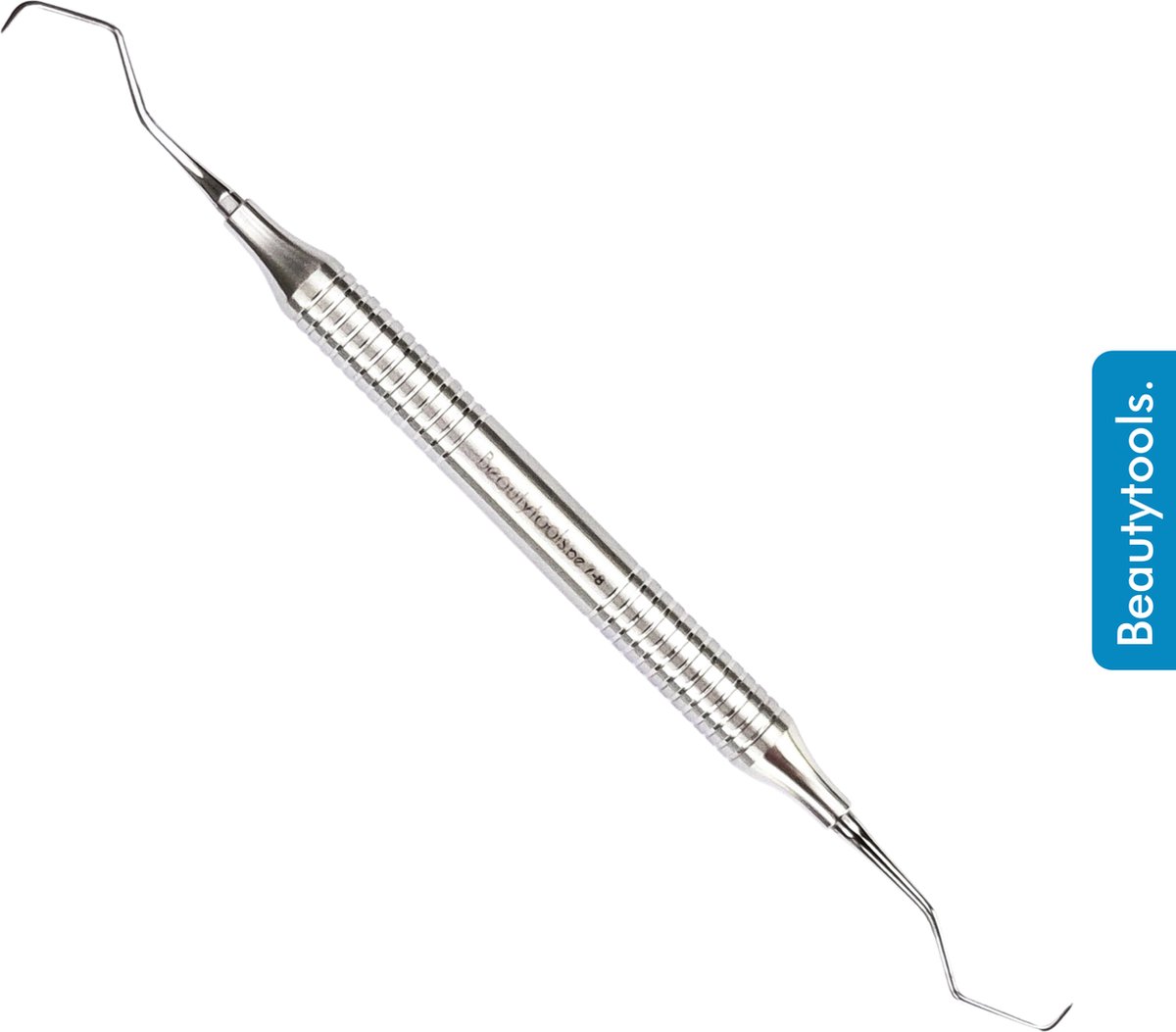 BeautyTools Tandsteenhaakje - Sterke Tandsteen- en Tandplak Verwijderaar met Afgeplatte Punt - Twee Sterke Punten - Dubbelzijdige Sonde / Scaler - Holle Buis 17 cm - (DT-2700)