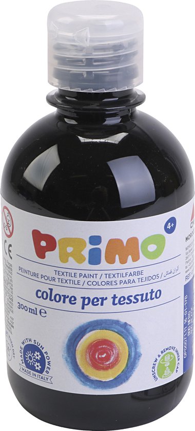 Peinture textile. le noir. 300ml/1 bouteille