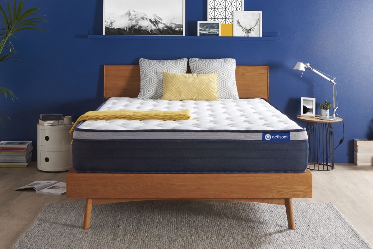 Actiflex max matras 120x210cm , Pocketveren en traagschuim , Stevig, 7 comfortzones
