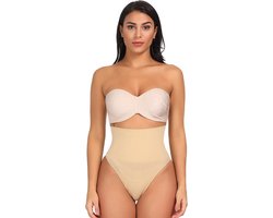 Jumada's shaper - Correctie ondergoed - Nude - Shape wear - Afslank - Naadloos - High waist - Maat L