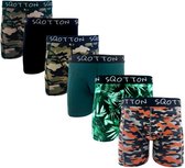 Heren boxershorts - SQOTTON® - 6 stuks - Camouflage/Forest Maat XL