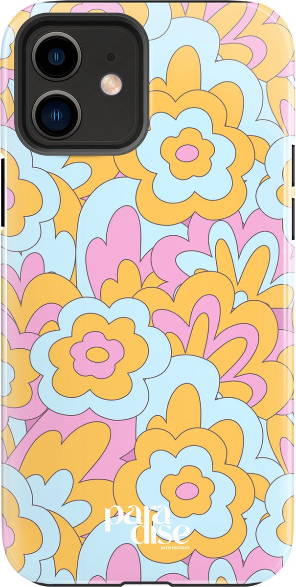 Paradise Amsterdam '70s Flower Power' Fortified Phone Case / Telefoonhoesje - iPhone 12 Mini