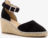 Blue Box dames espadrilles met sleehak - Zwart - Maat 42